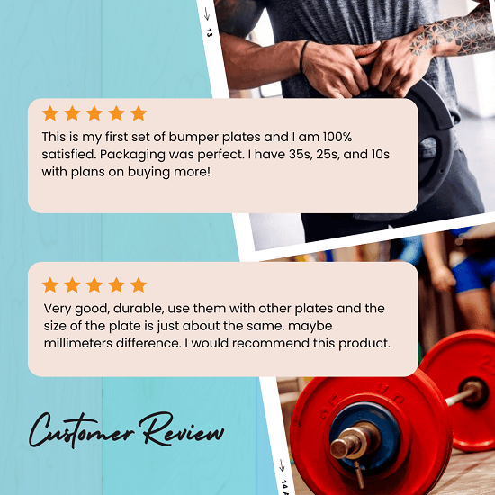 Day 1 Fitness Olympic Bumper Plate customer review
