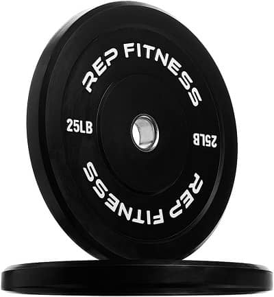 REP FITNESS Black Bumper Plates