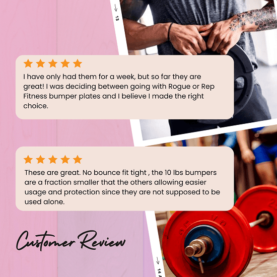 REP FITNESS Bumper Plates customer review